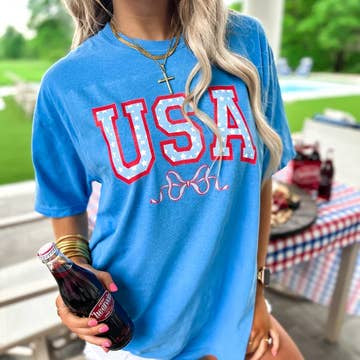 USA Stars & Bow Tee ๐บ๐ธ