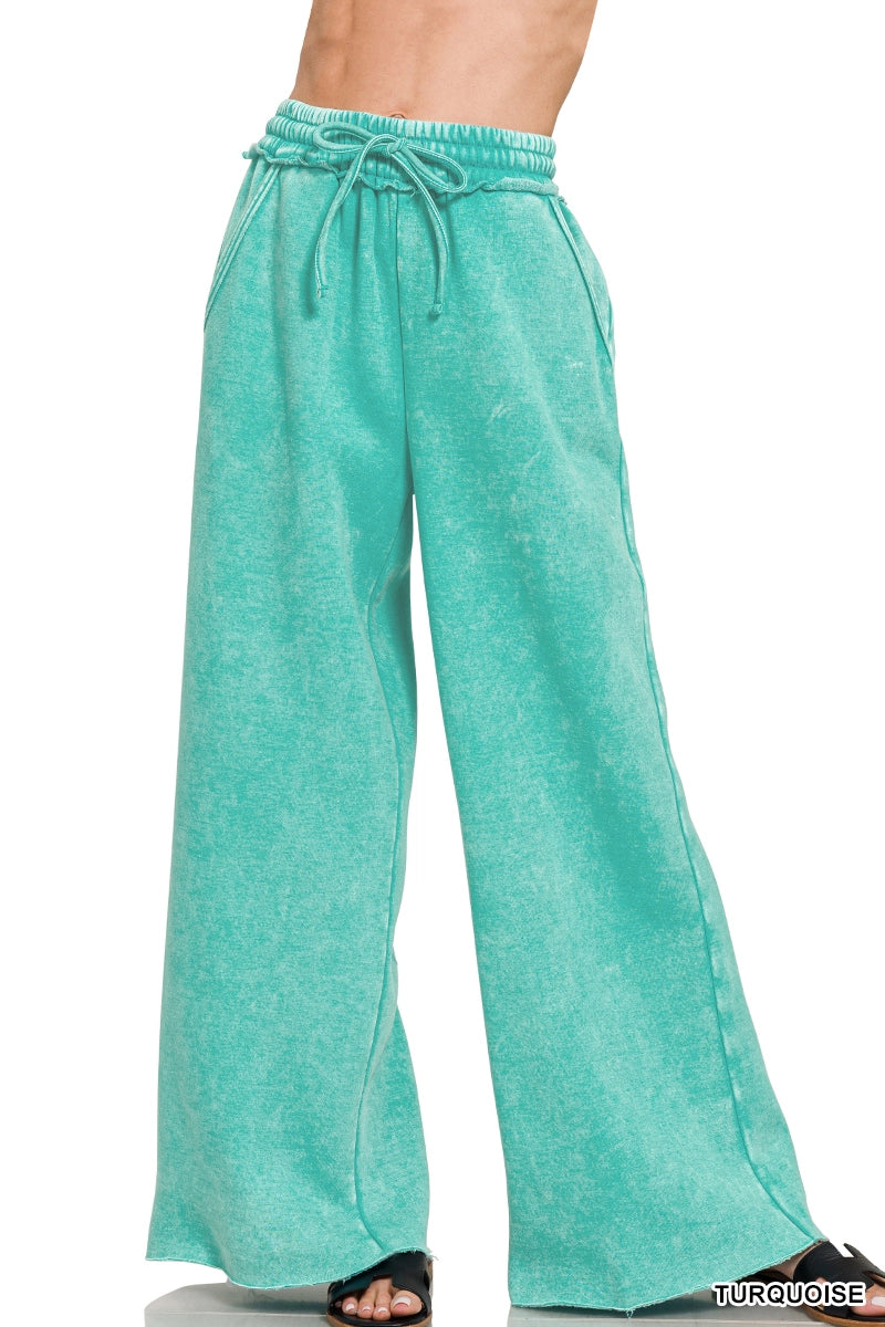 Washed Sweatpants w/ pockets