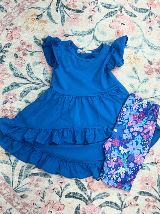 Blue Belle floral set