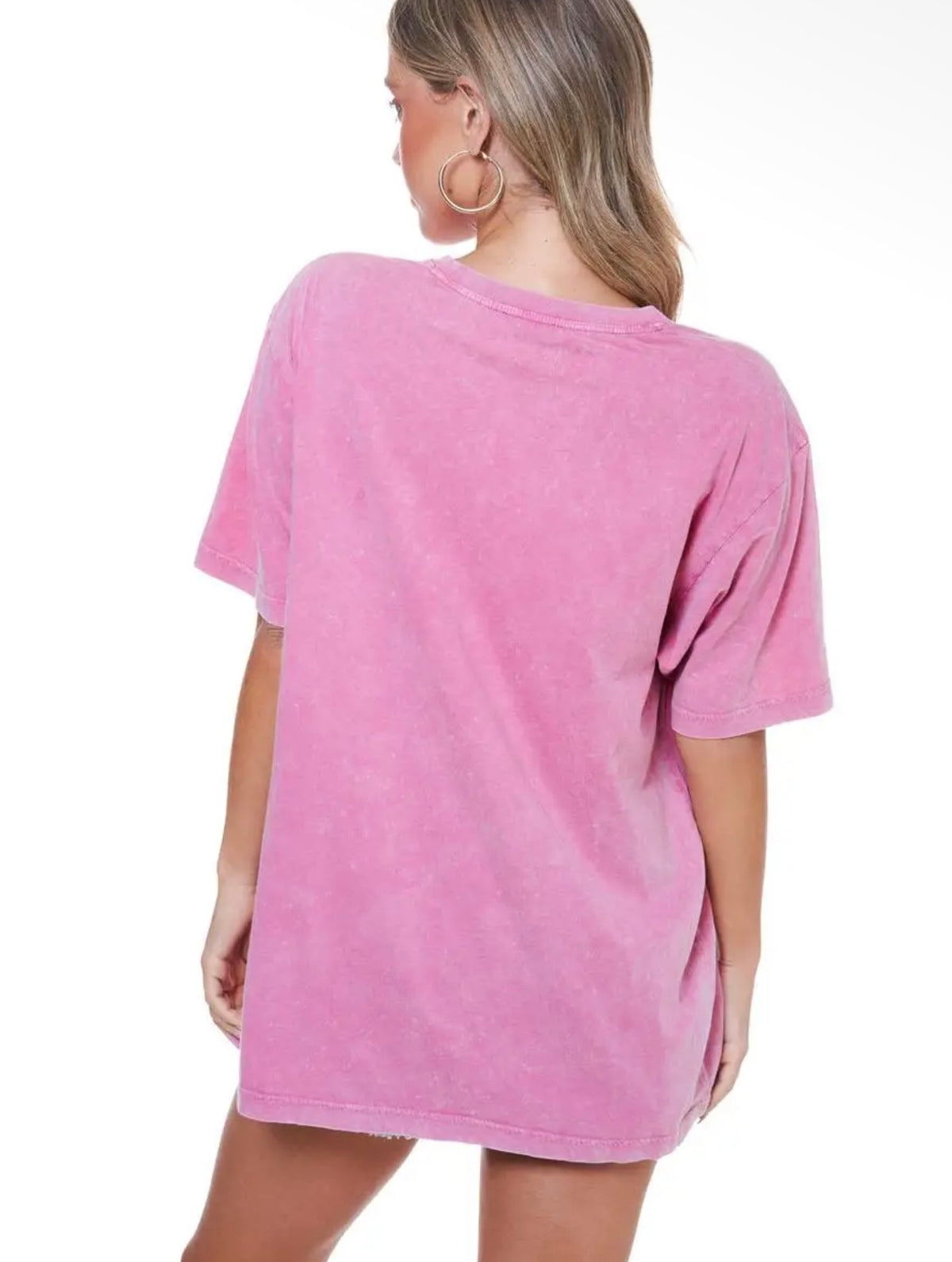 Free Bird America Boyfriend Fit Tee- Pink