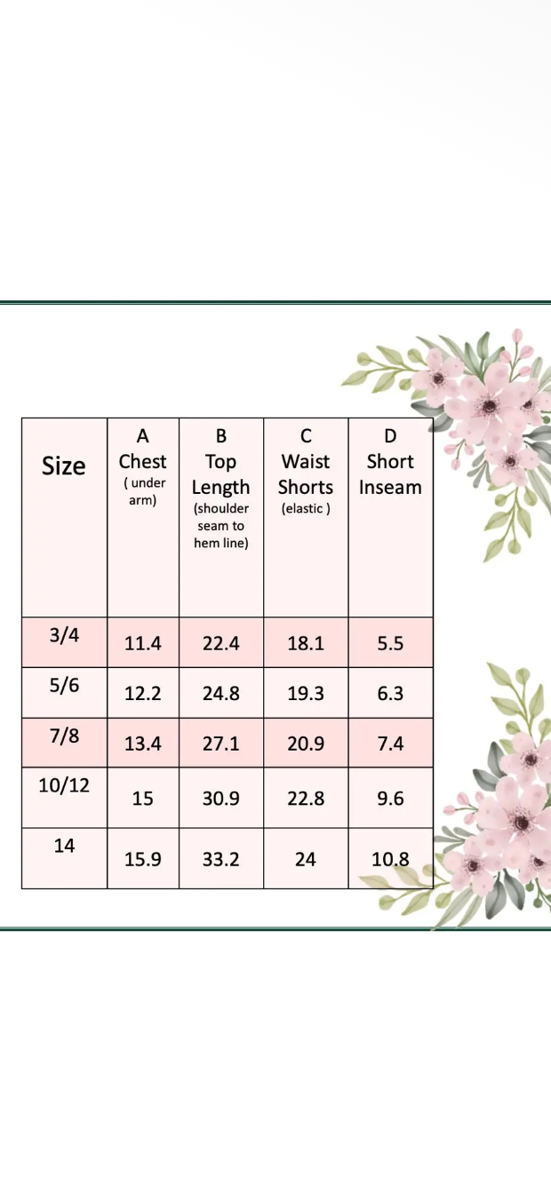 Blue Belle floral set